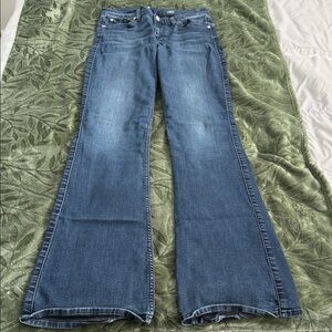 7 For All Mankind Flare Jeans in Blue